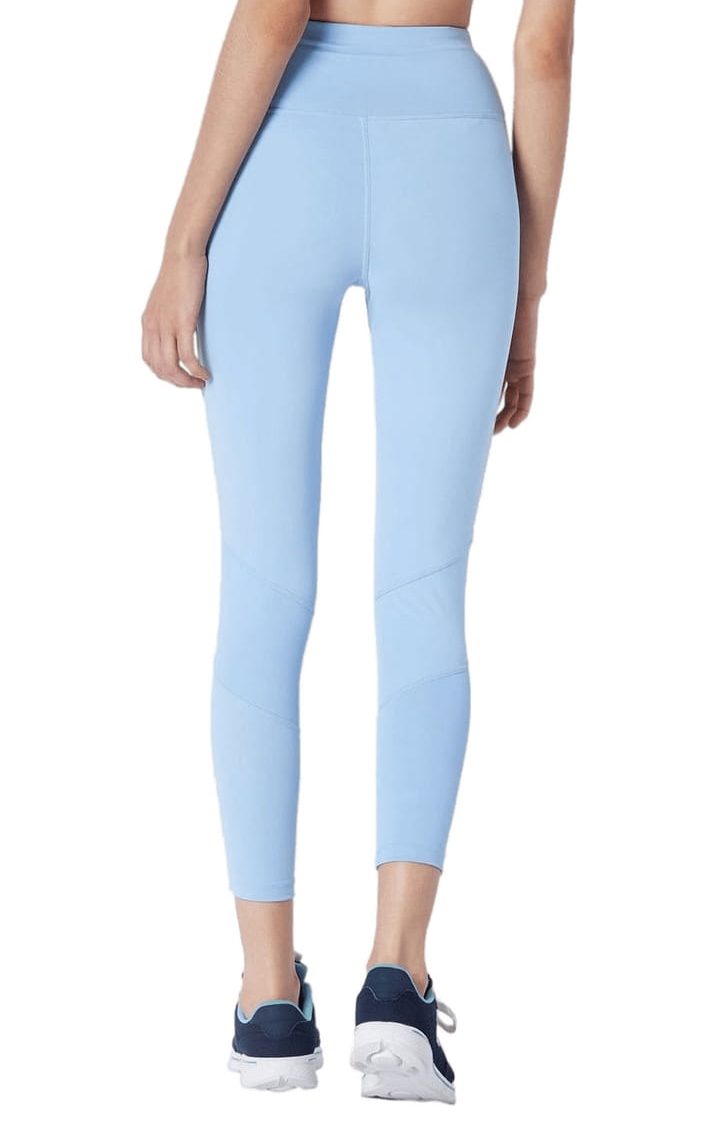 SilverTraq | Women's Blue Polyester Activewear Legging 3
