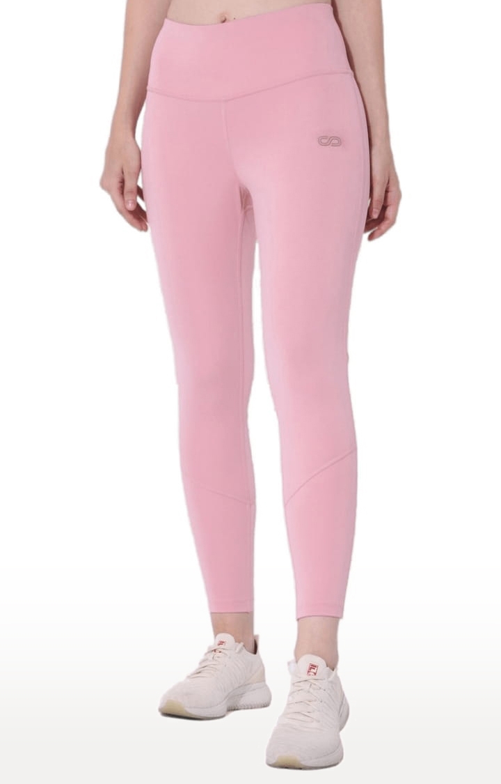 SilverTraq | Women's Pink Polyester Activewear Legging 0
