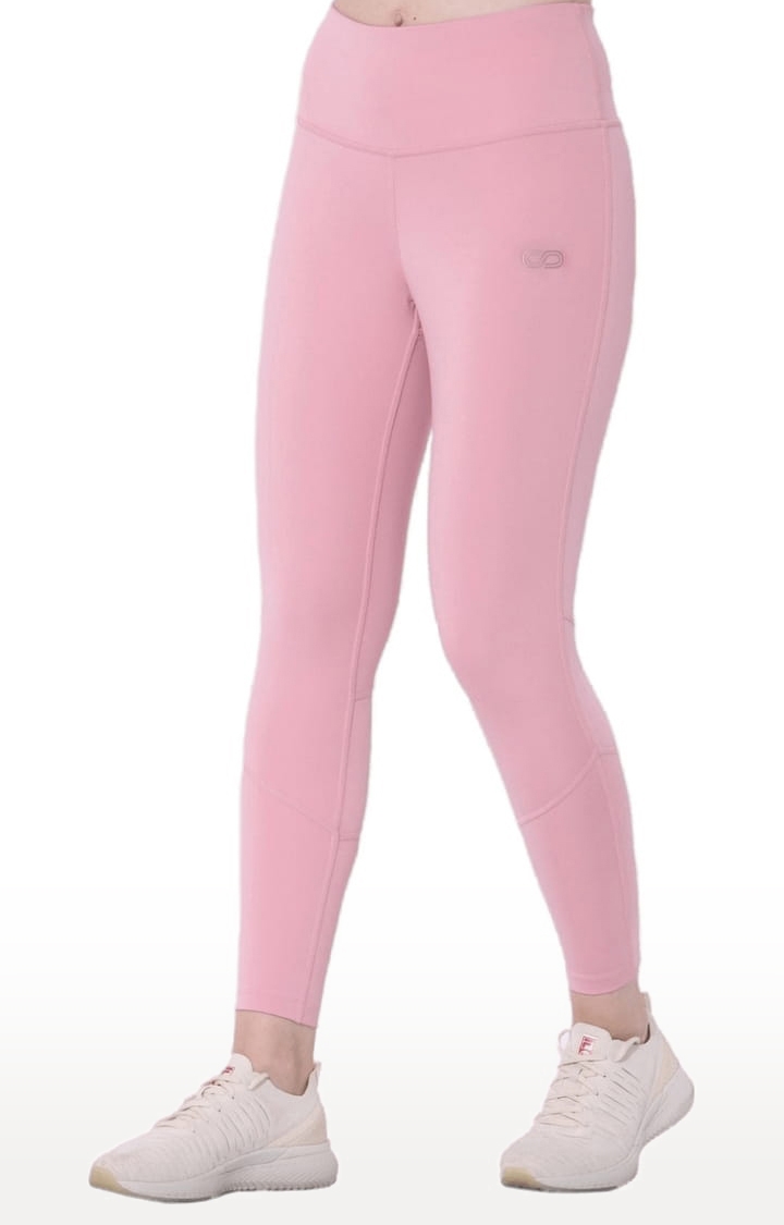 SilverTraq | Women's Pink Polyester Activewear Legging 1