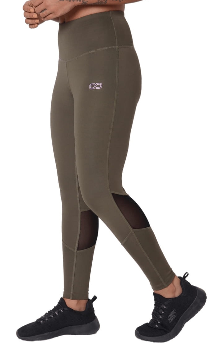 SilverTraq | Women's Green Polyester Activewear Legging 3