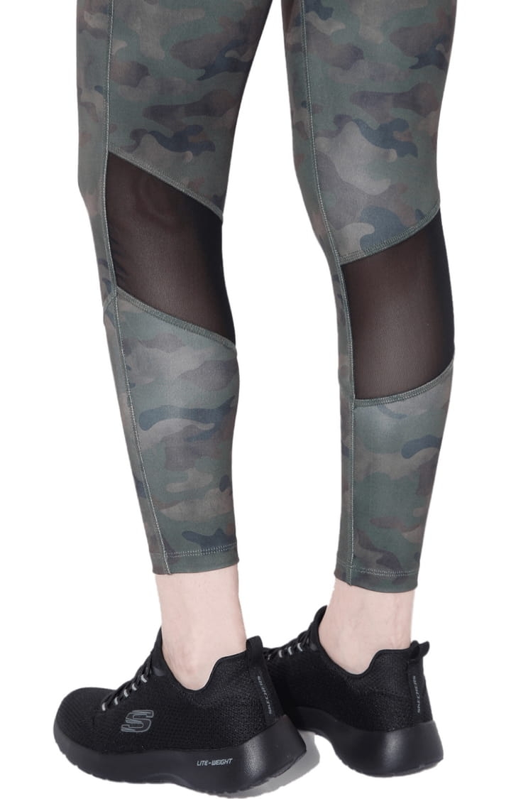 SilverTraq | Women's Green Polyester Activewear Legging 4