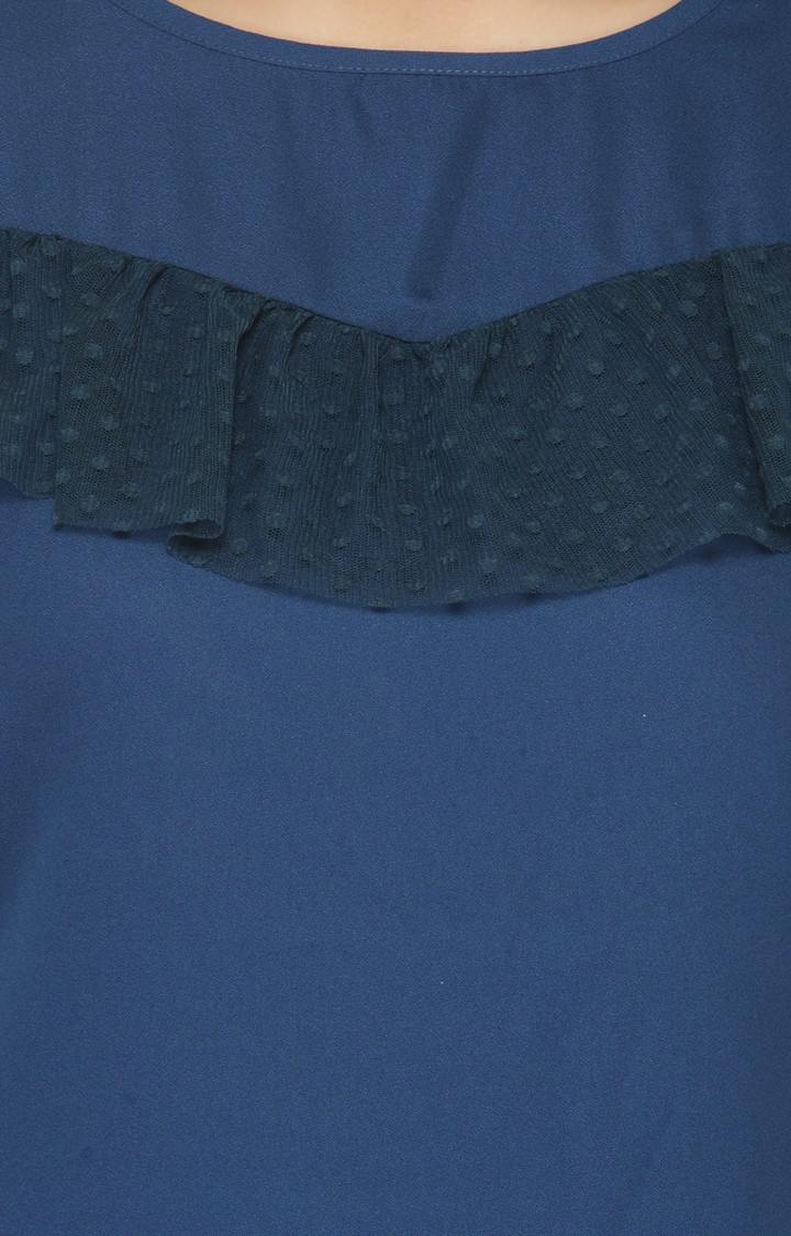Blue Sheer Top