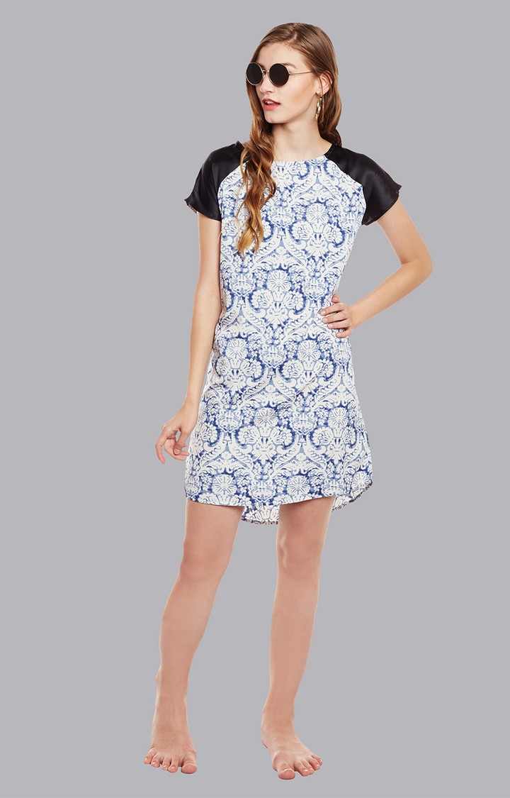 Printed Nightwear Dress