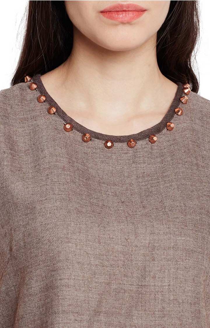 Woolen Neck Beads Top