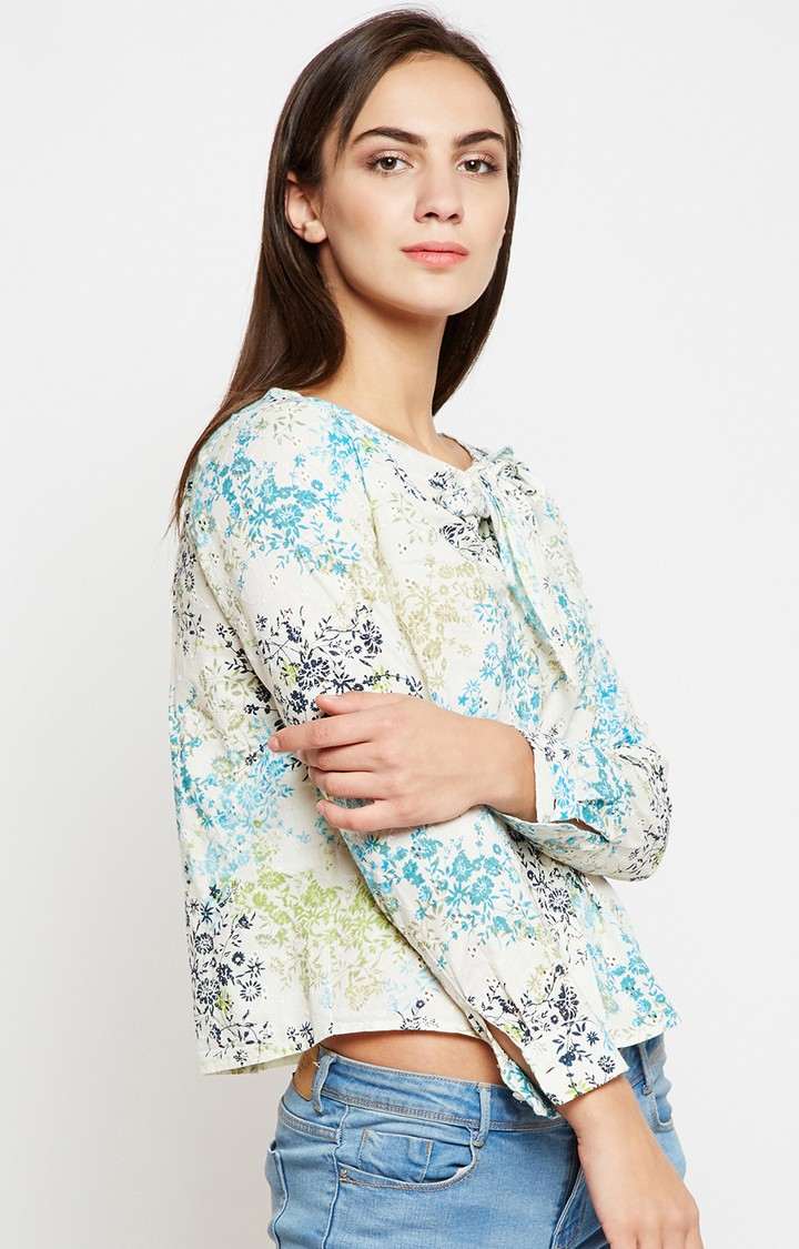 Floral Amouage Lucy Tassel Style Shirt