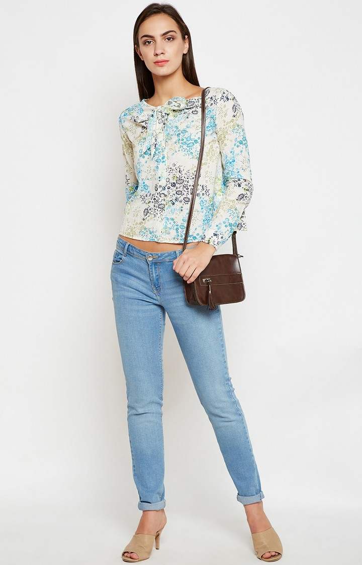 Floral Amouage Lucy Tassel Style Shirt