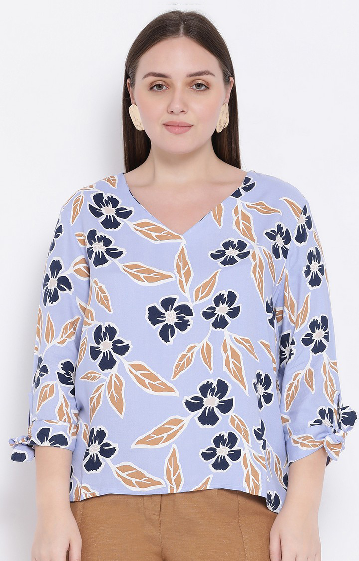 Flowery Desert Plus Size Top