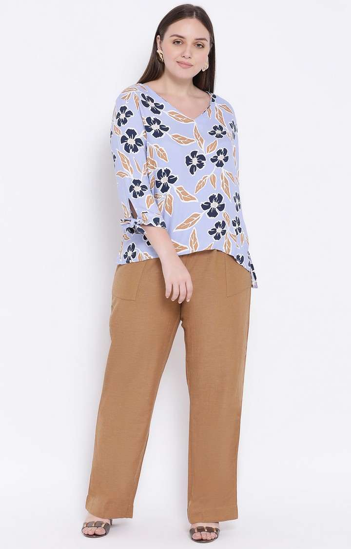 Flowery Desert Plus Size Top