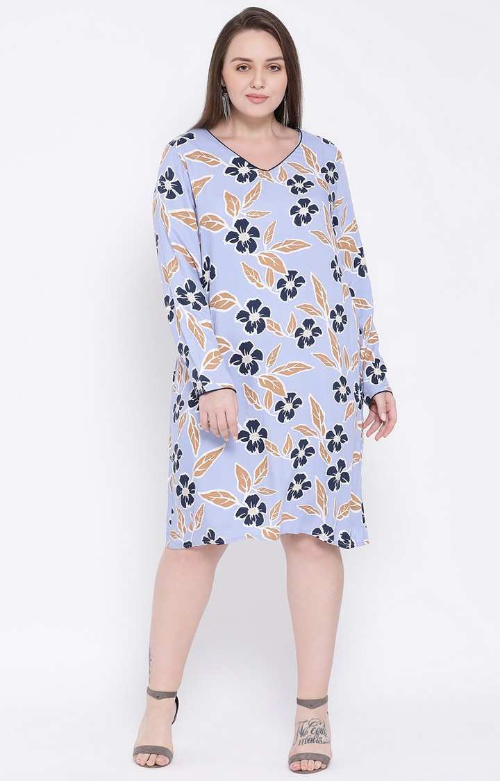 Lucious Tropical Plus Size Midi Dress