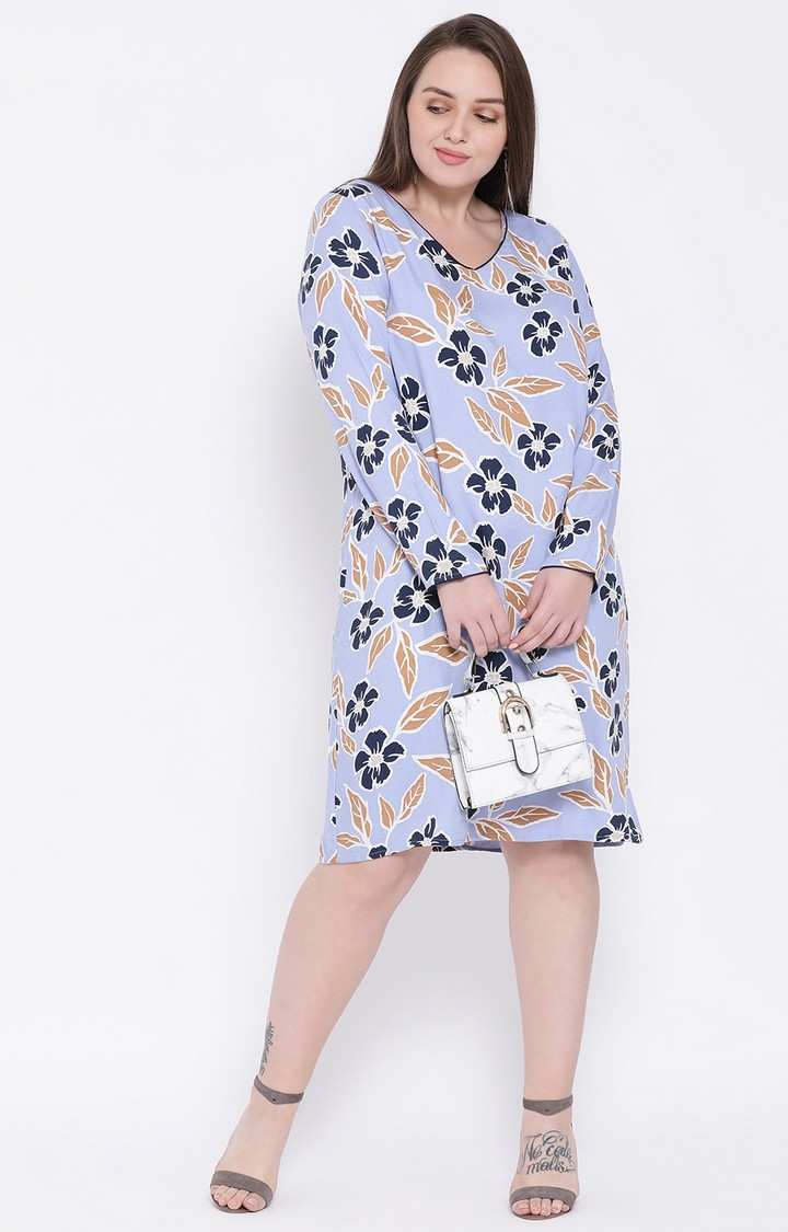 Lucious Tropical Plus Size Midi Dress