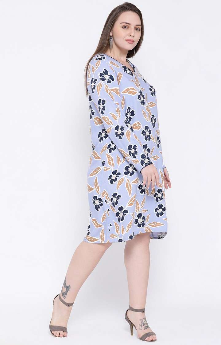 Lucious Tropical Plus Size Midi Dress