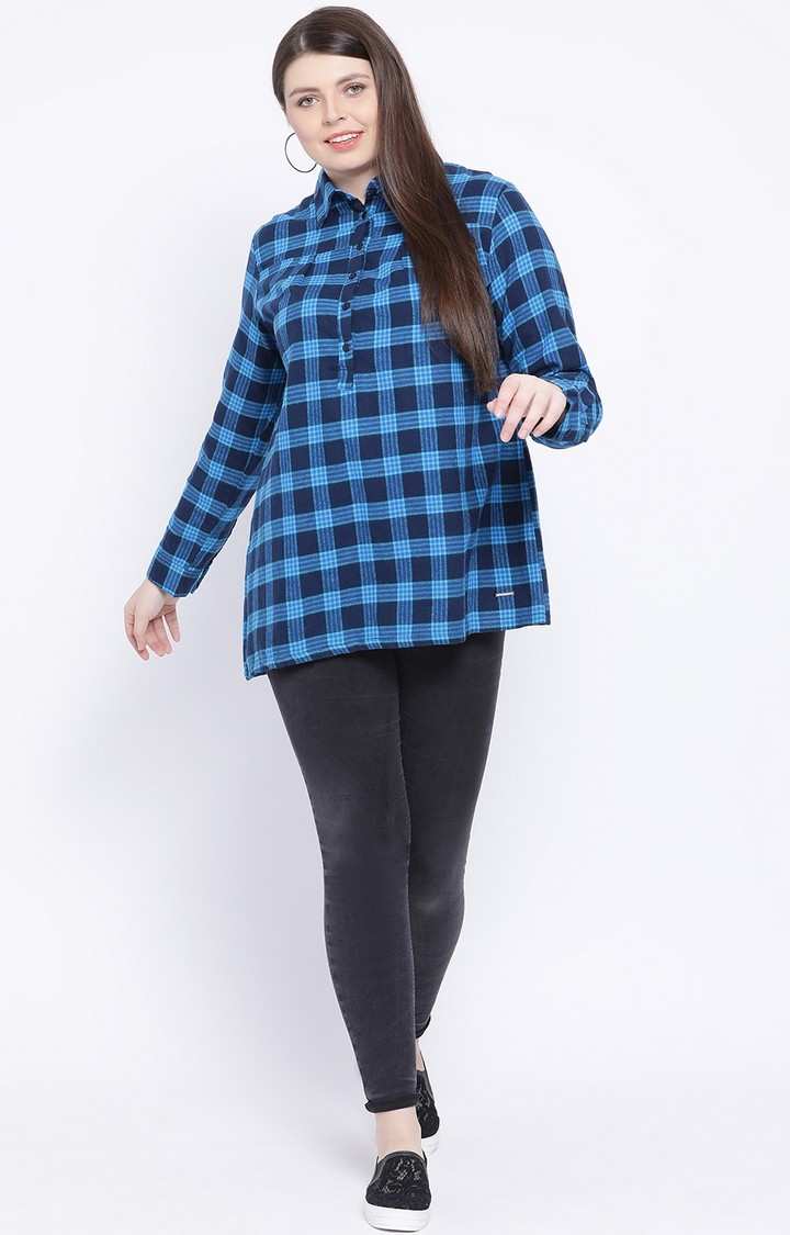 Brushed Check Missandra Women’S Plus Size Top
