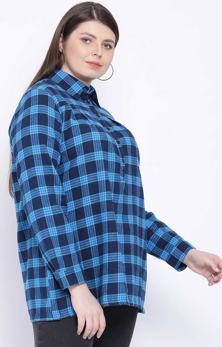Brushed Check Missandra Women’S Plus Size Top