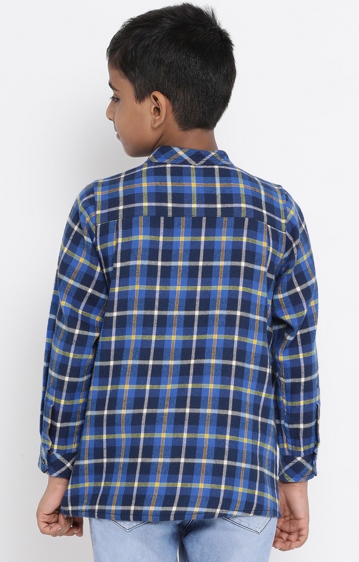 Sea Check View Boy’S Brushed Shirt