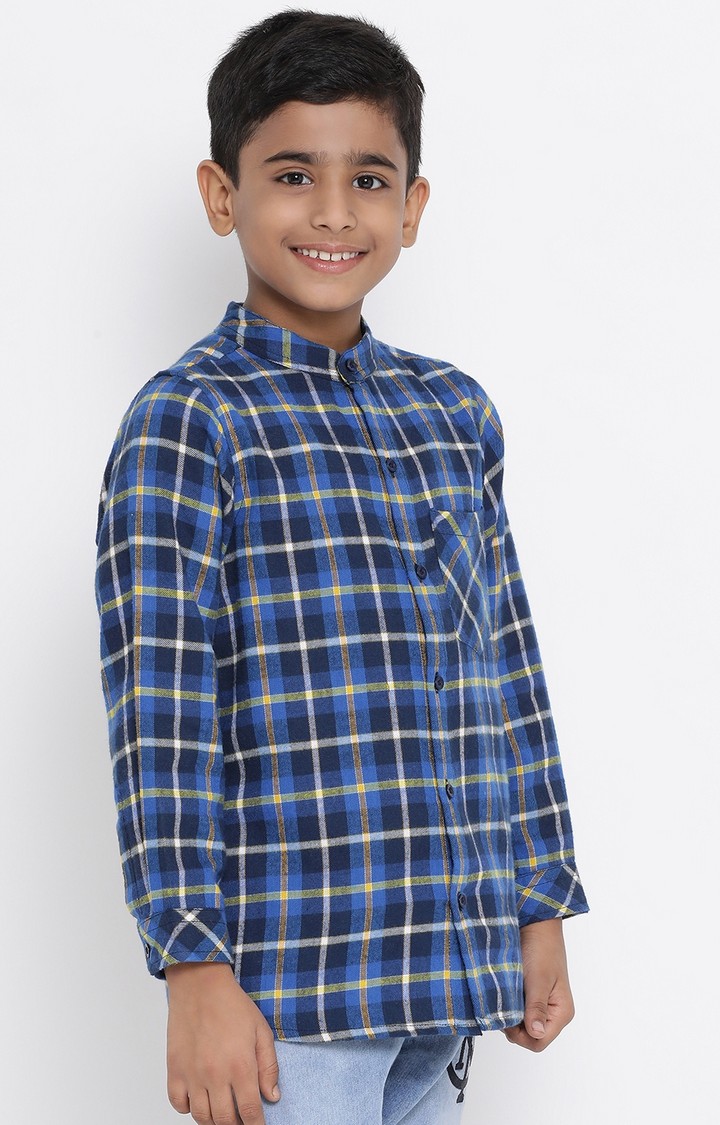 Sea Check View Boy’S Brushed Shirt