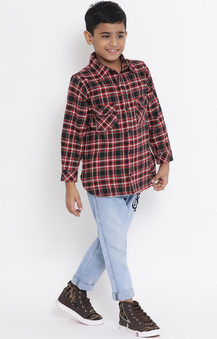 Check Mania Boy’S Brushed Shirt