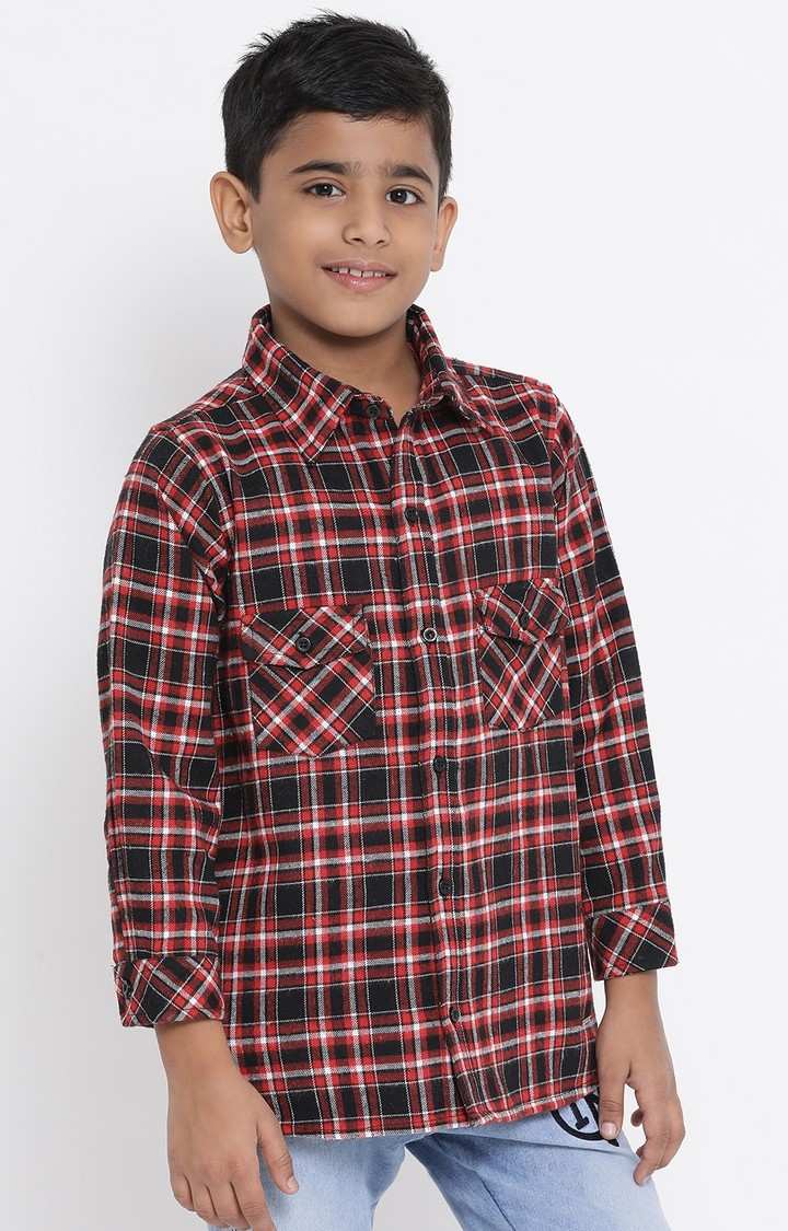 Check Mania Boy’S Brushed Shirt