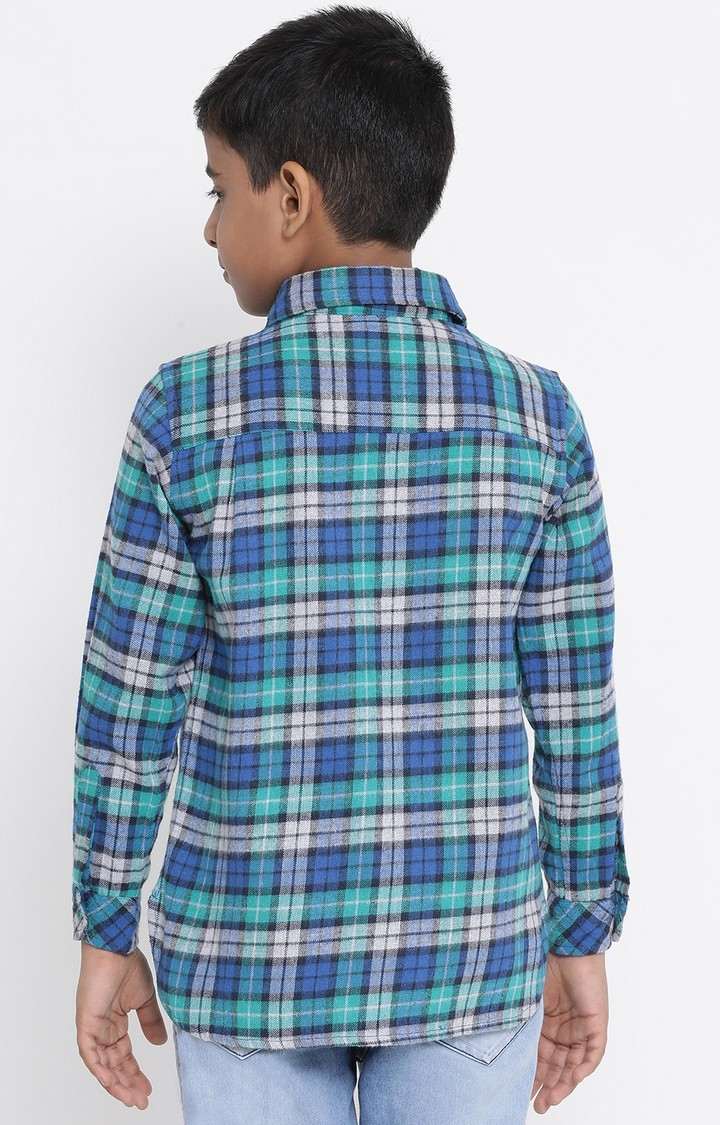 Ocean Check Era Boy’S Brushed Shirt