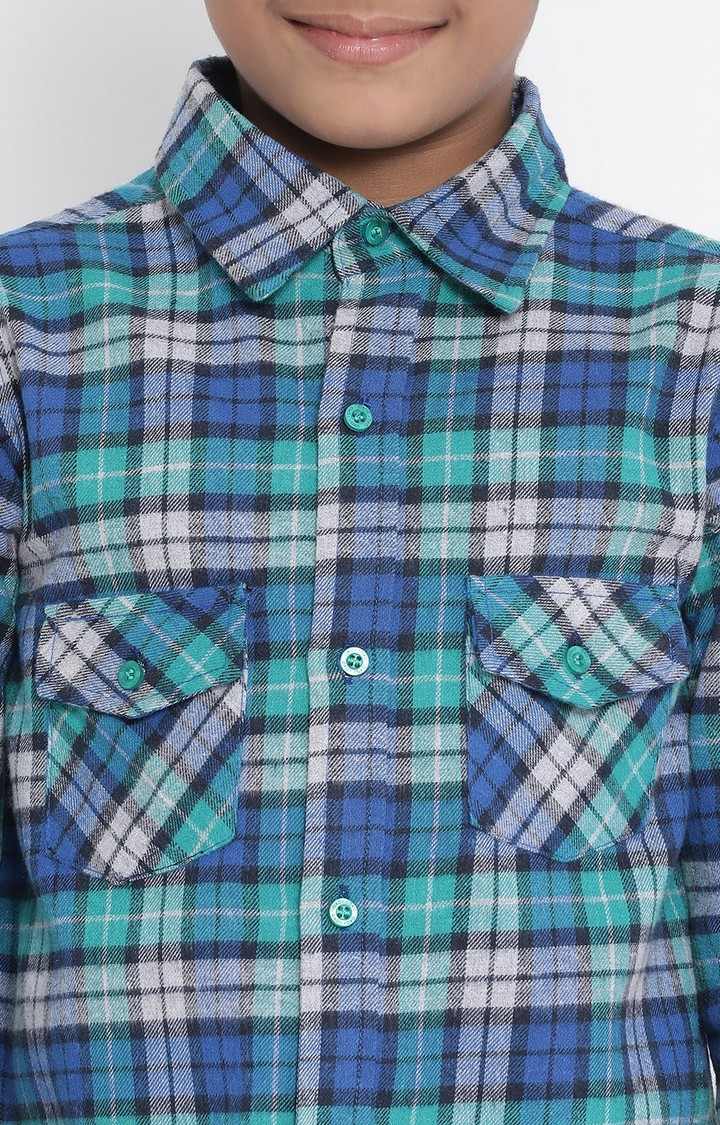Ocean Check Era Boy’S Brushed Shirt