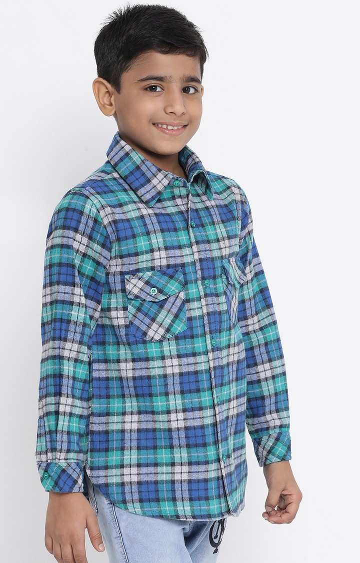 Ocean Check Era Boy’S Brushed Shirt