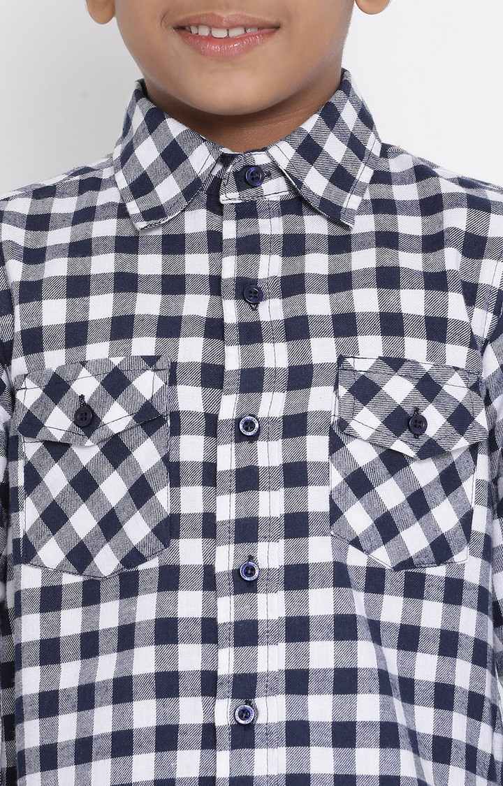 Past Gingham Fluid Boy’S Brushed Shirt