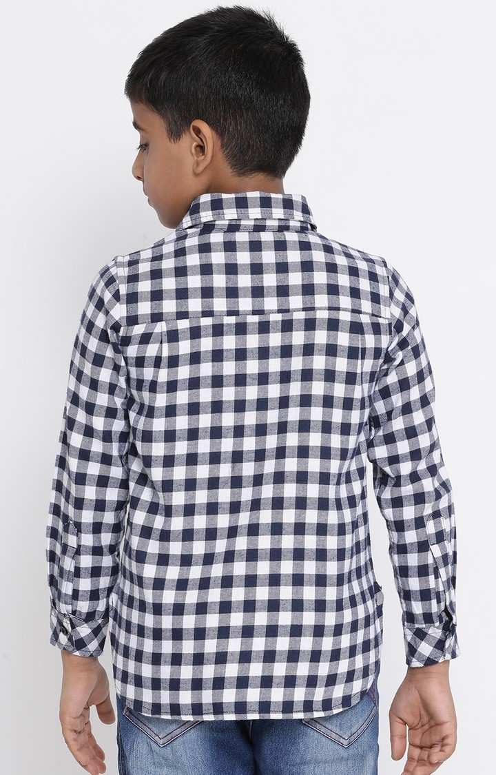Past Gingham Fluid Boy’S Brushed Shirt