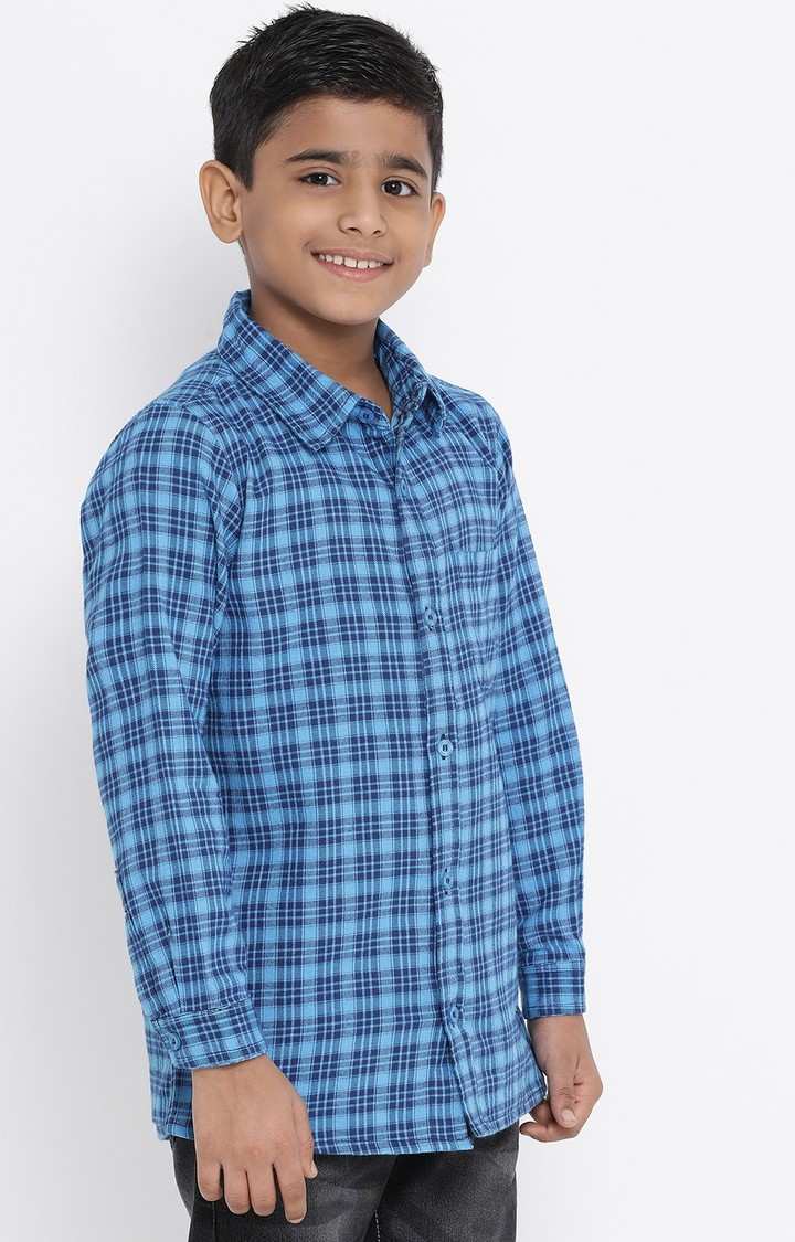 Oceanic Plaid Dunk Boy’S Brushed Check Shirt