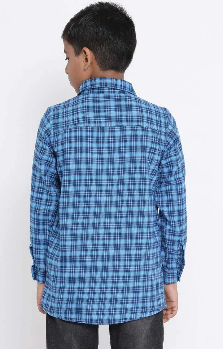 Oceanic Plaid Dunk Boy’S Brushed Check Shirt