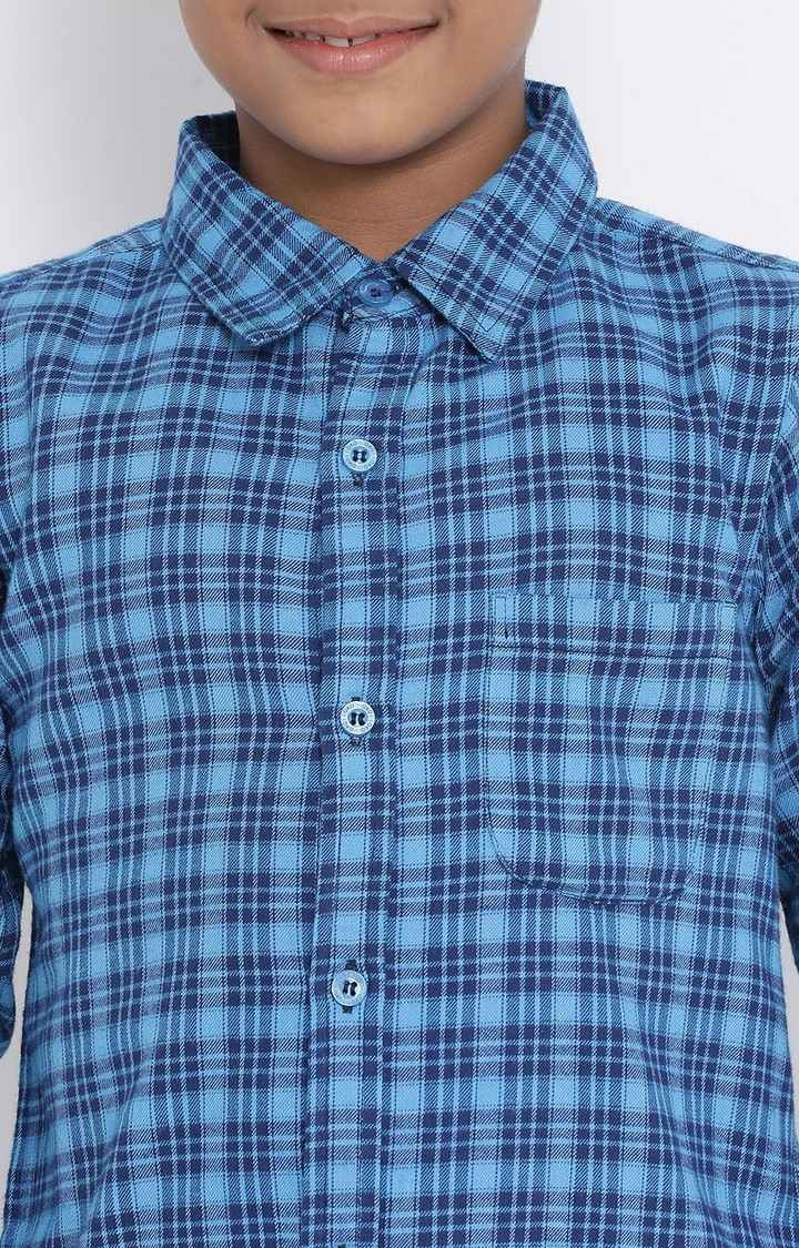 Oceanic Plaid Dunk Boy’S Brushed Check Shirt