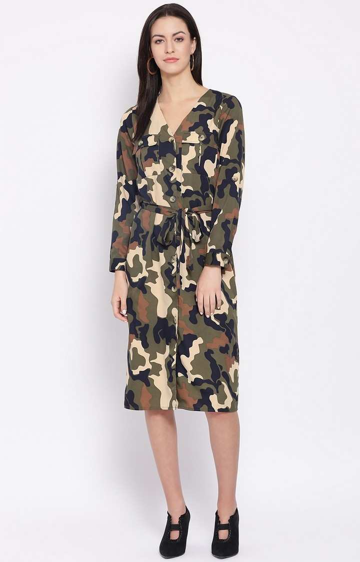 oxolloxo | Camo Sensation Women’S Midi Dress