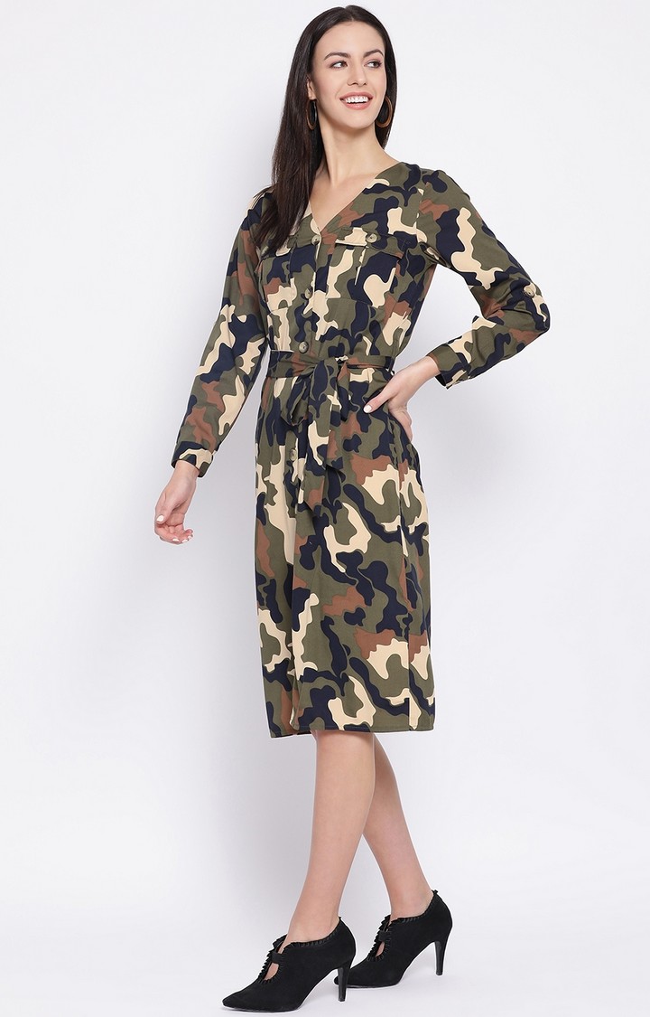 Camo Sensation Women’S Midi Dress