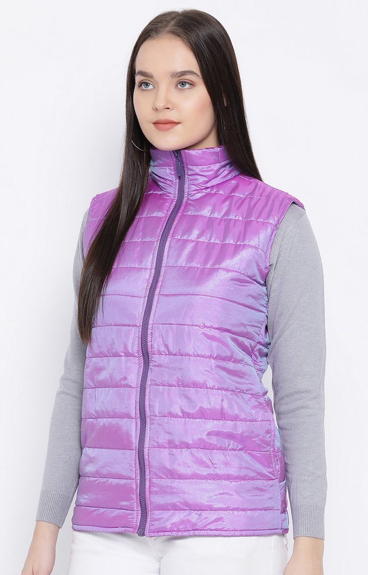 oxolloxo | Pink Sapphire Quilted Women’S Jacket