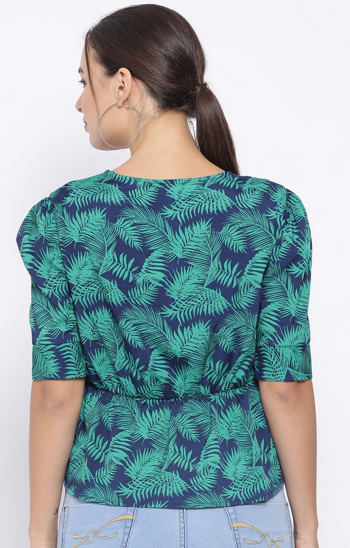 Tropical Stella Button Women’S Top