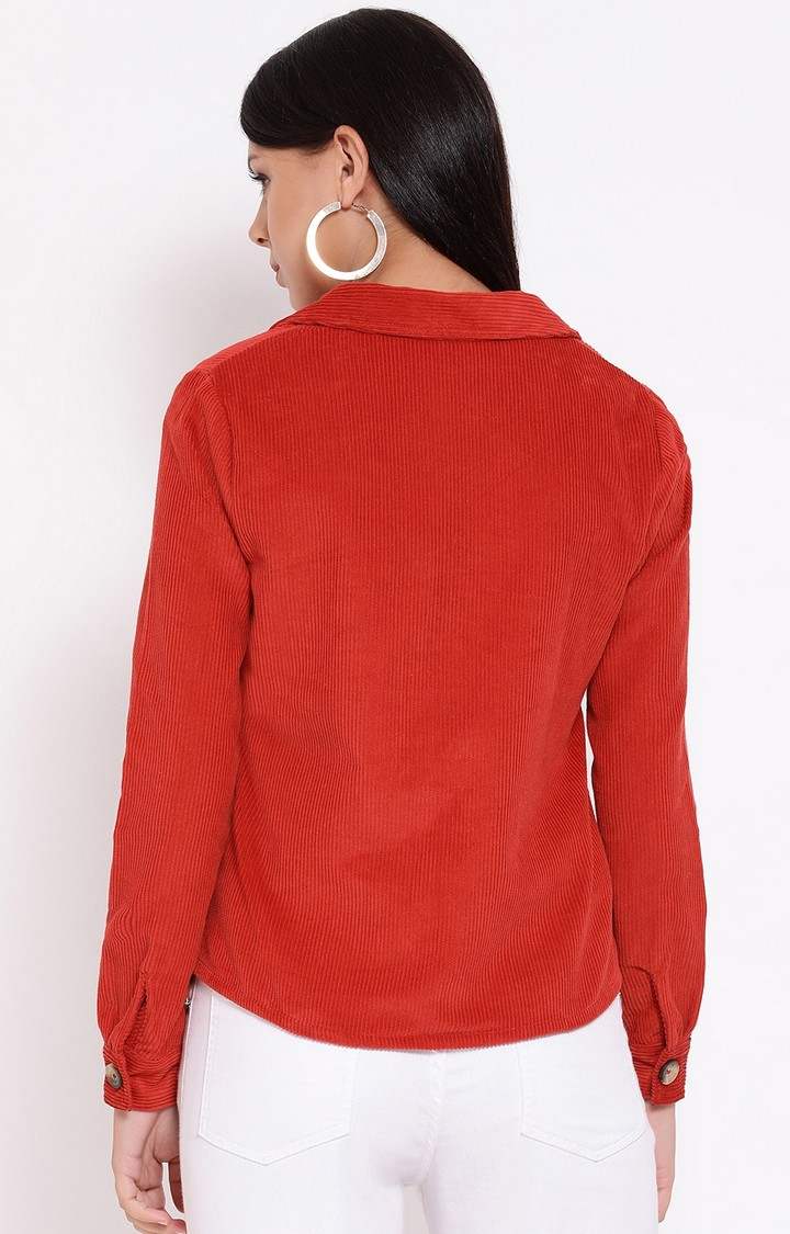 Fiery Peek Corduroy Women’S Jacket