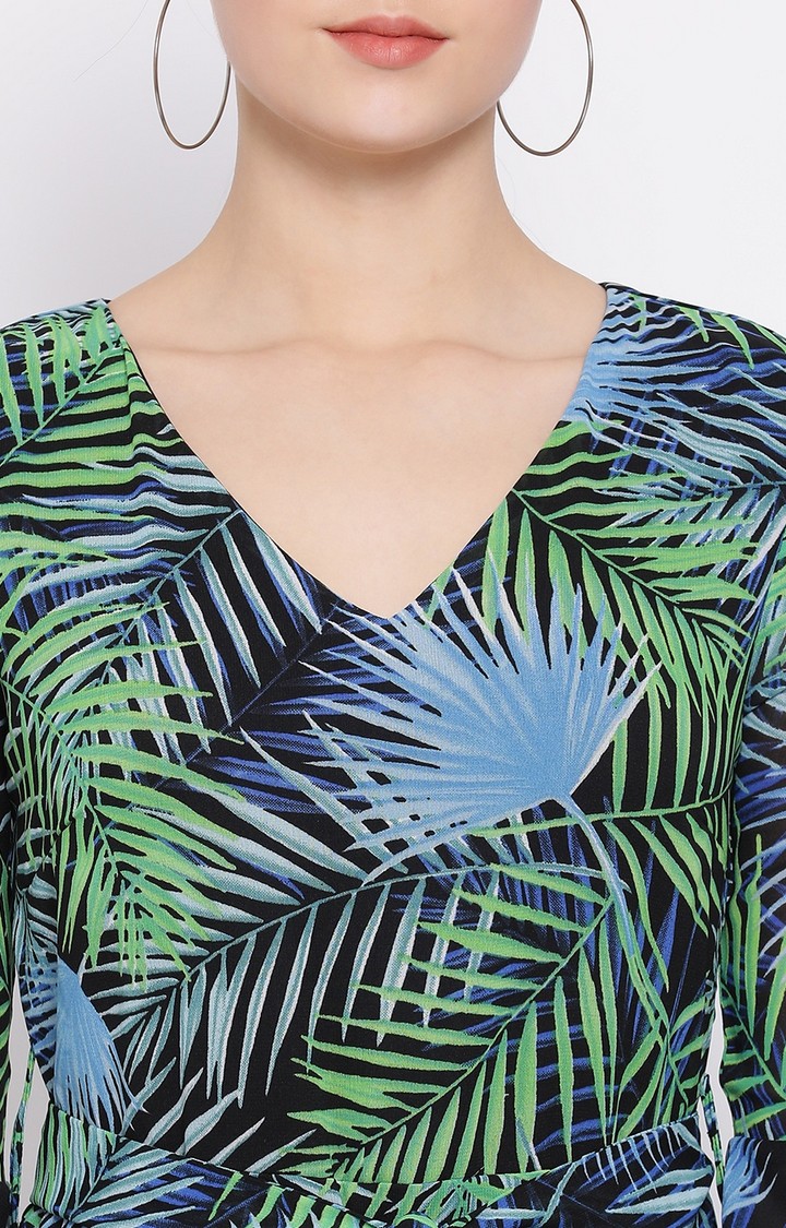 Tropical Art Frill Women’S Dress