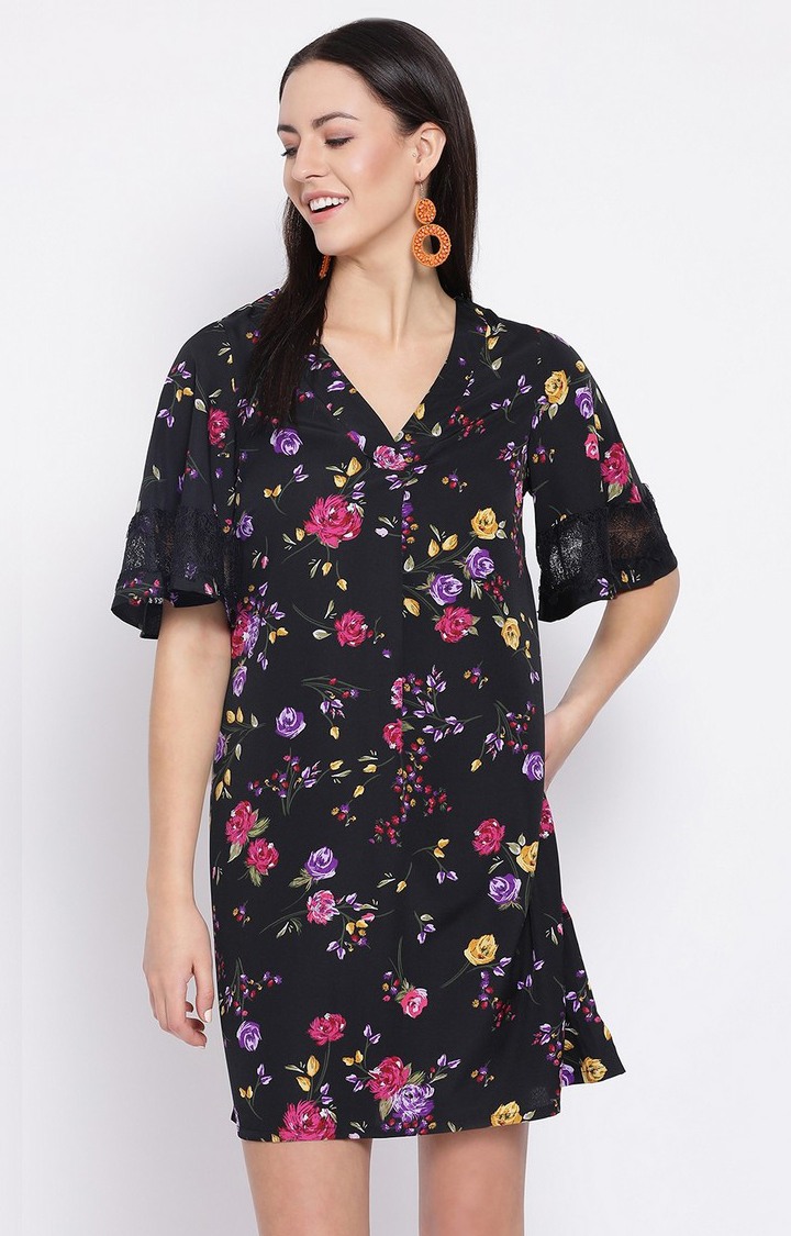 oxolloxo | Floral Moody Lace Women’S Dress
