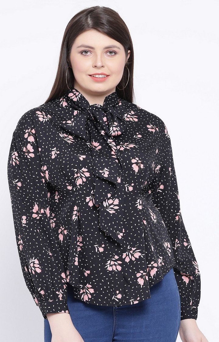oxolloxo | Daffodil Peak Bow Women’S Plus Size Top