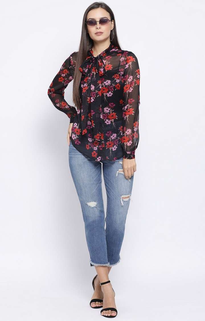 Violent Glamour Classic Tie Knot Women’S Top