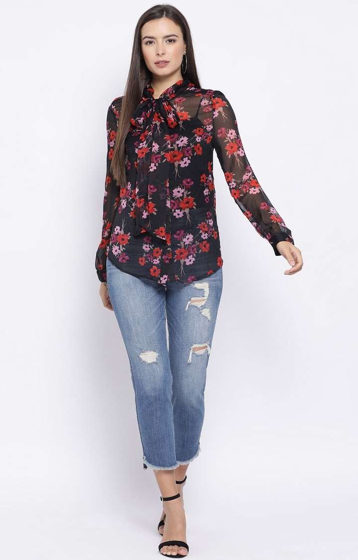 Violent Glamour Classic Tie Knot Women’S Top