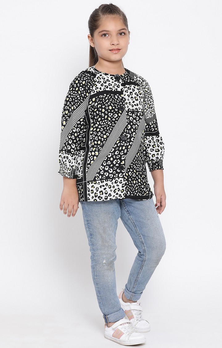 Floral Elegance Girl’S Top