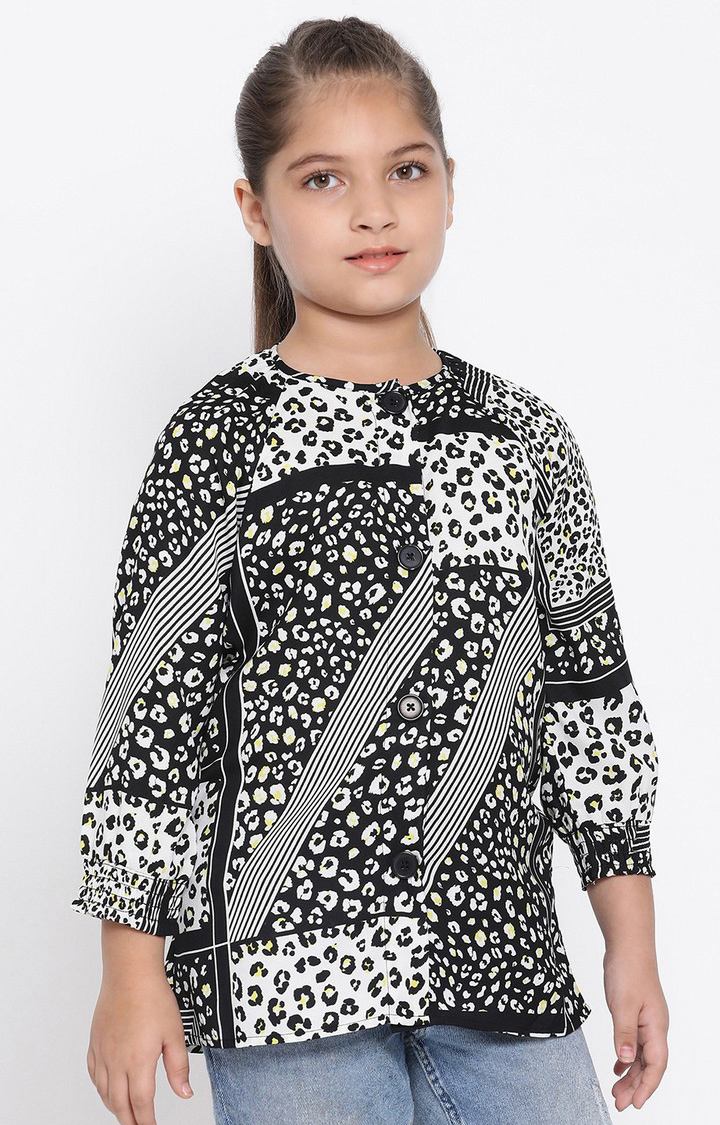 Floral Elegance Girl’S Top