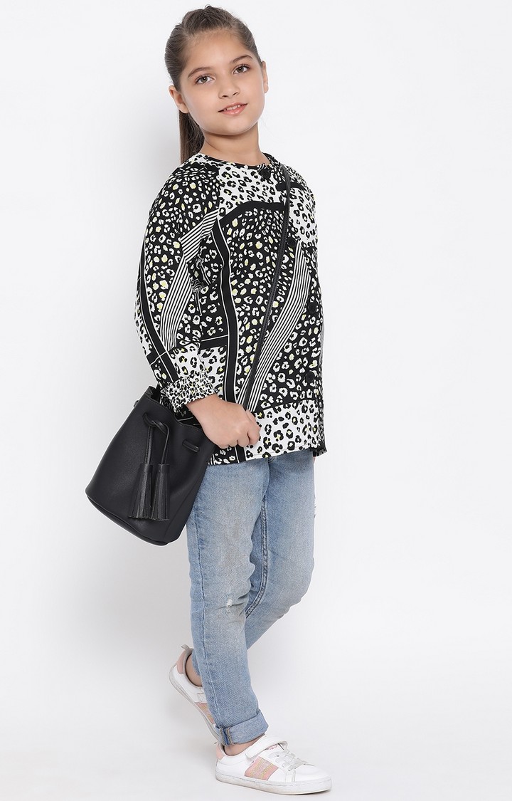 Floral Elegance Girl’S Top