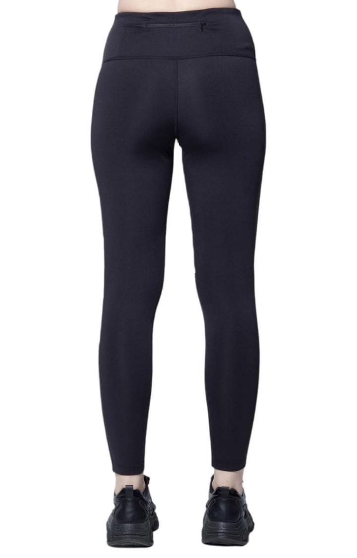 SilverTraq | Women's Black Polyester Activewear Legging 3