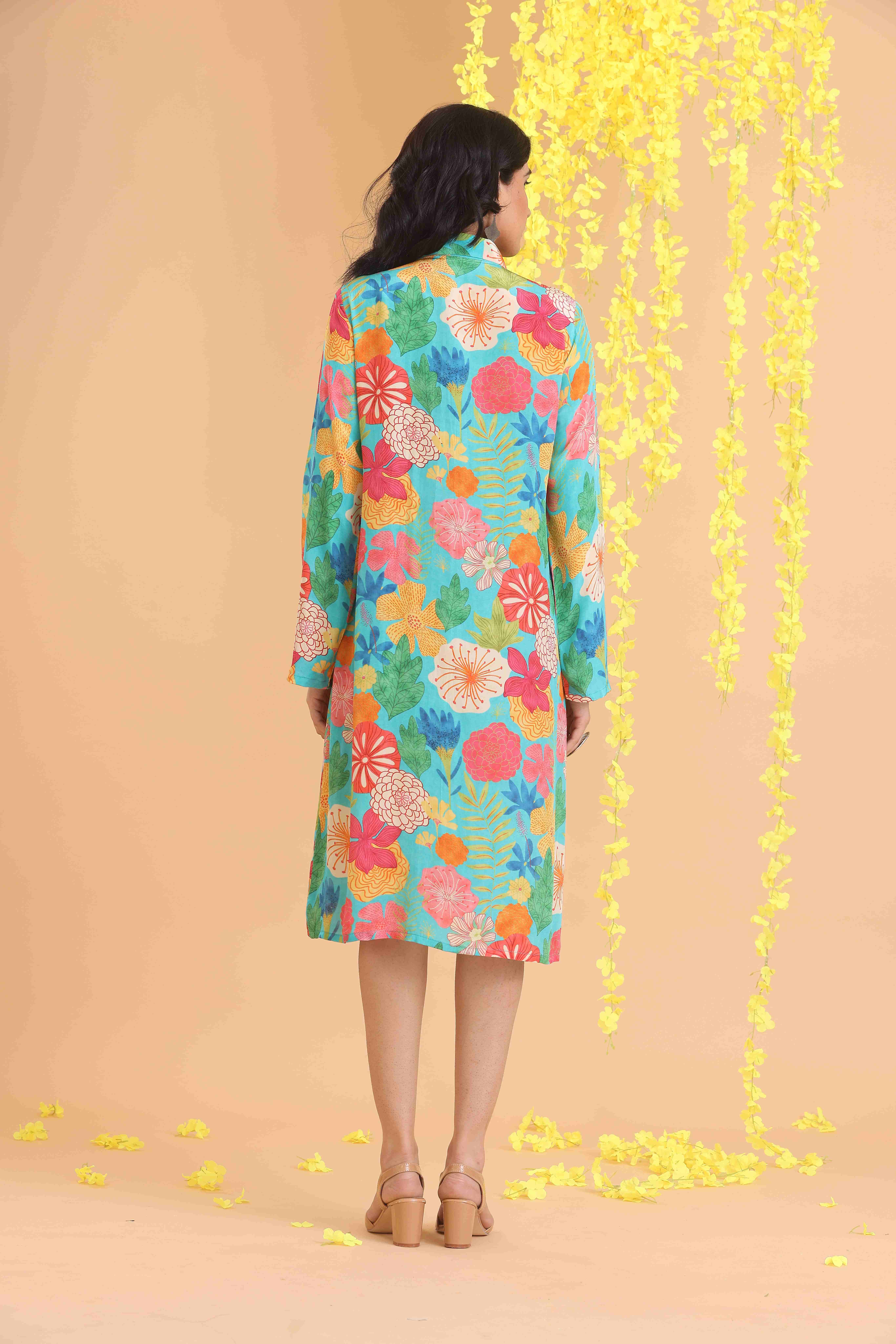 Printed Shirt Dress