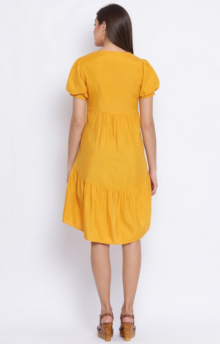 Sunset Della Assymetric Hem Women Dress