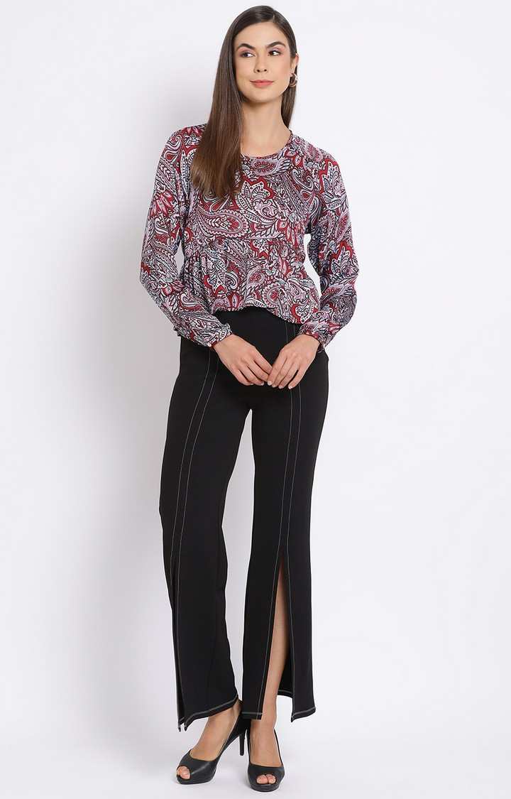 Paisley Bershka Peplum Women Top