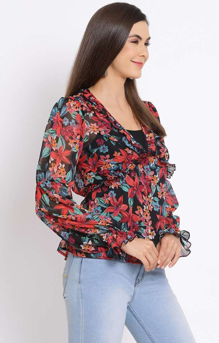 Floral Cherry Blossom Women Top