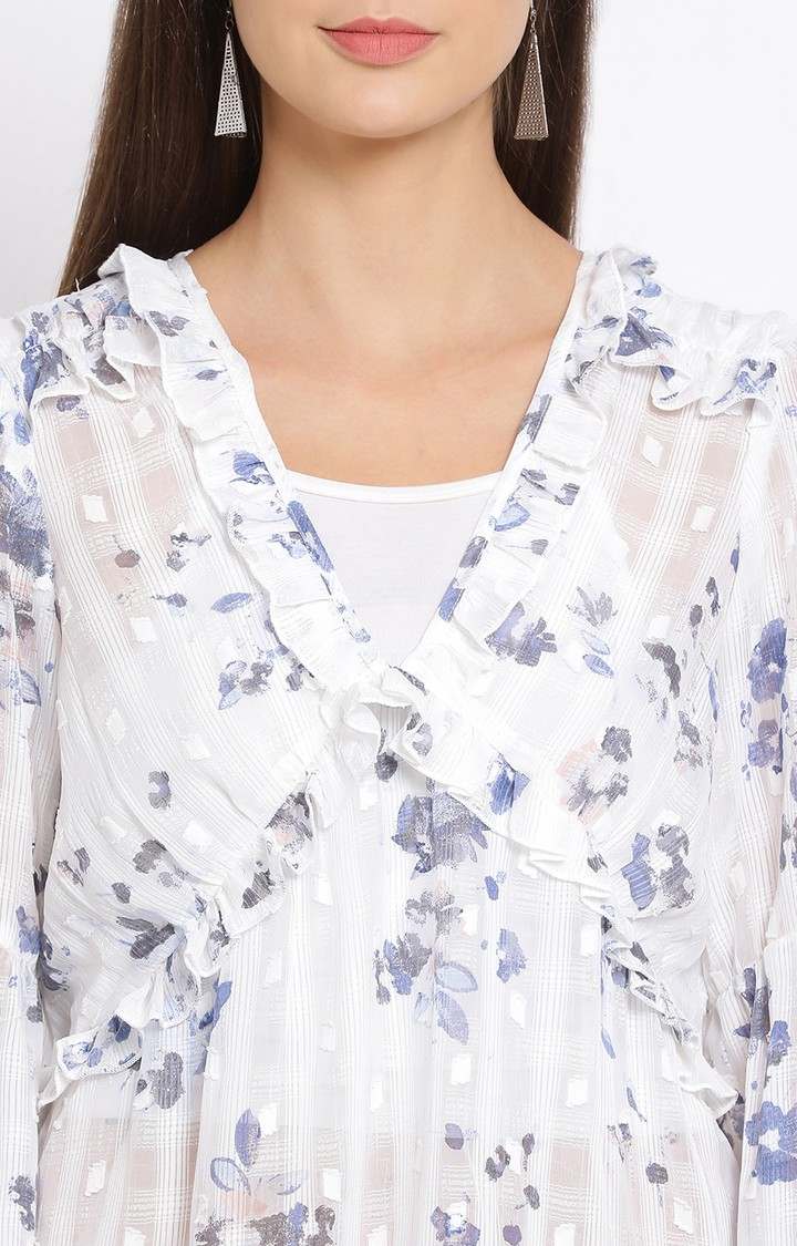 Sky Blossom Tell Women Top