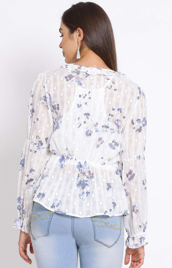 Sky Blossom Tell Women Top
