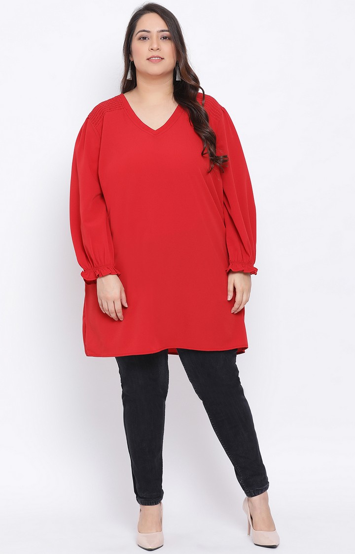 Fiery Lactoral Plus Size Women Tunic